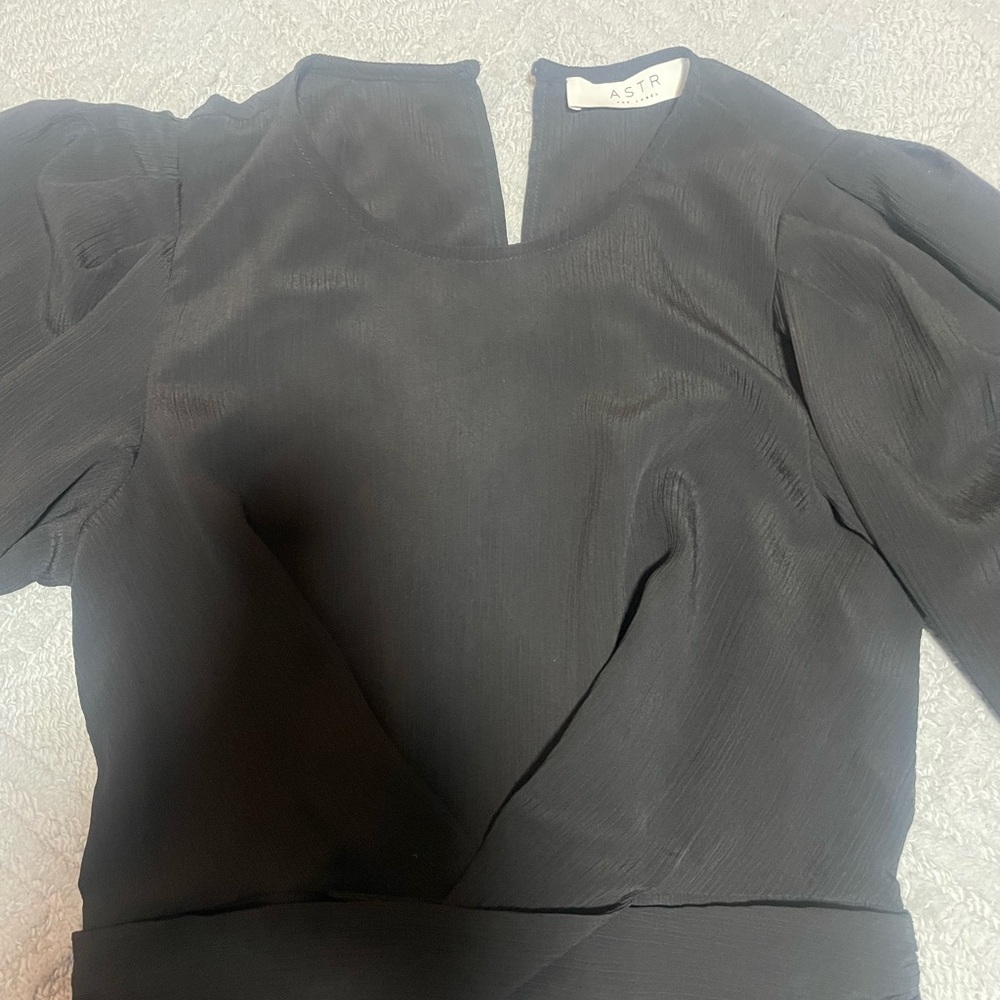 Astr the label black short blouse